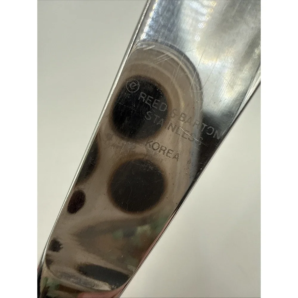 1 Reed & Barton Hammered 18/8 Stainless Steel Dinner‎ Knife Korea Flatware